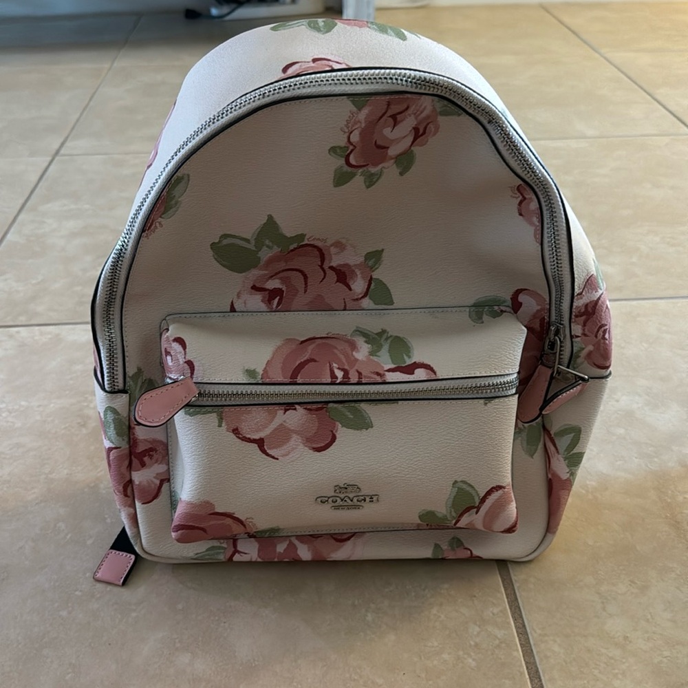Coach Floral Backpack